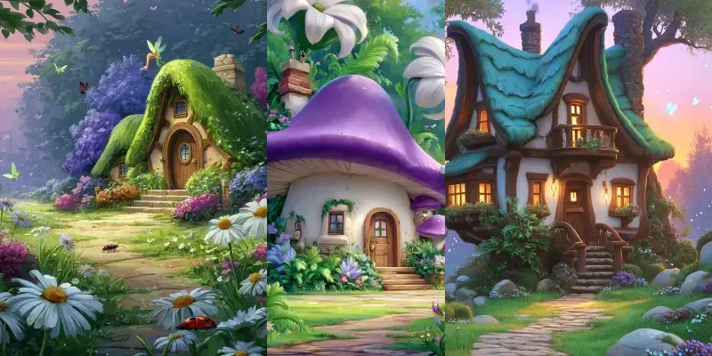 Cozy Cottage Children Books generated by undefined