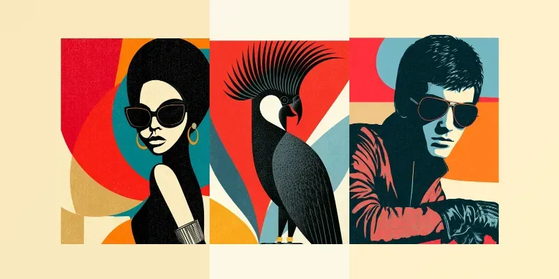 Graphic Retro Posters generated by undefined