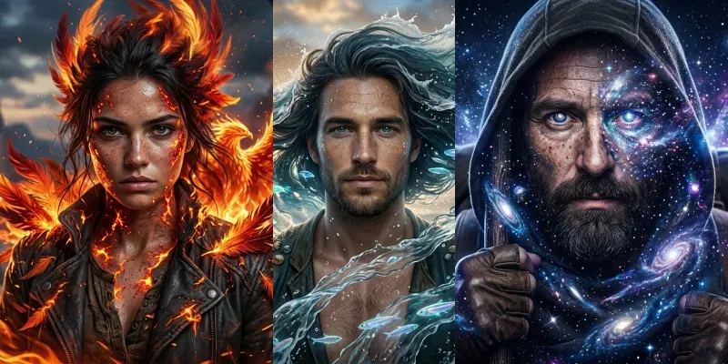 Ultrarealistic Energy Fusion Portrait P generated by undefined