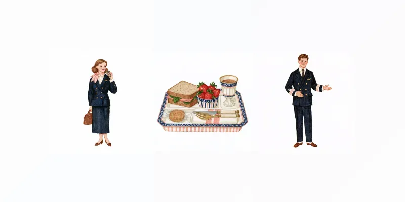 Vintage Airline Storybook Cliparts