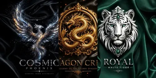 Luxury Silk Emblem Posters generated by chatgpt-image