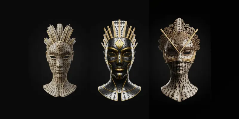 Ceremonial Hybrid Masks generated by undefined