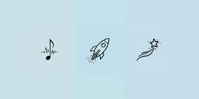 Minimalist Line Drawing Icons generated by undefined