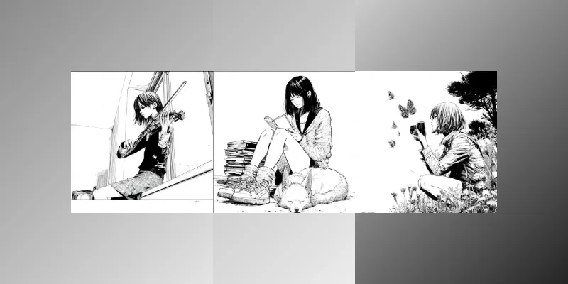 Manga Activity Illustrations generated by undefined