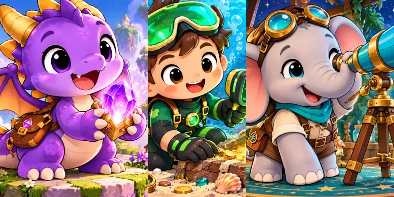 Premium Kids Game Illustration Generator