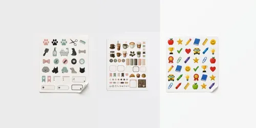 Diecut Sticker Sheet Photo Builders generated by chatgpt-image