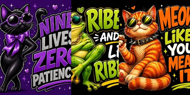Sassy Attitude Critters generated by undefined