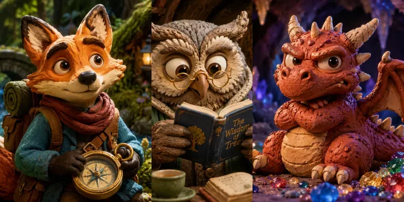 3D Storybook Character Asset Generator generated by undefined
