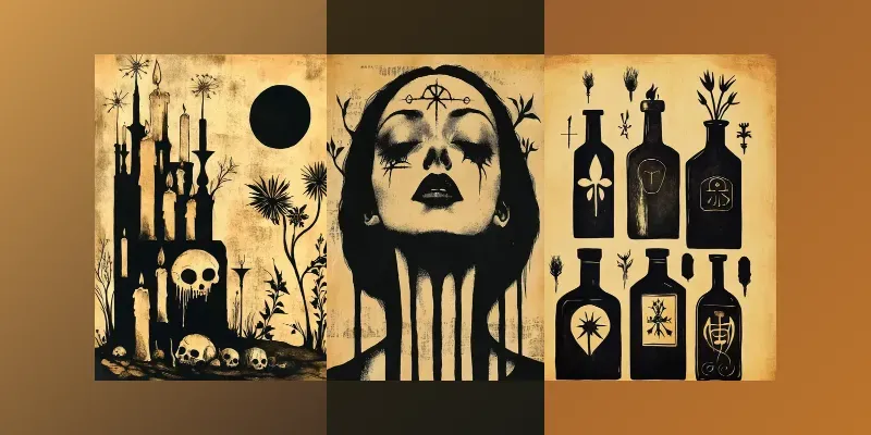 Gothic Ephemera Junk Journal Scrapbooks generated by undefined