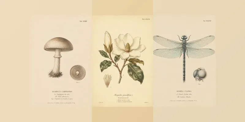 Vintage Scientific Plate Illustrators generated by undefined