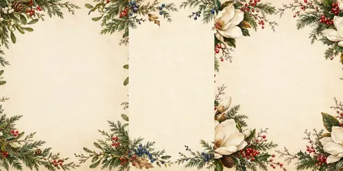 Vintage Botanical Holiday Frames generated by chatgpt-image
