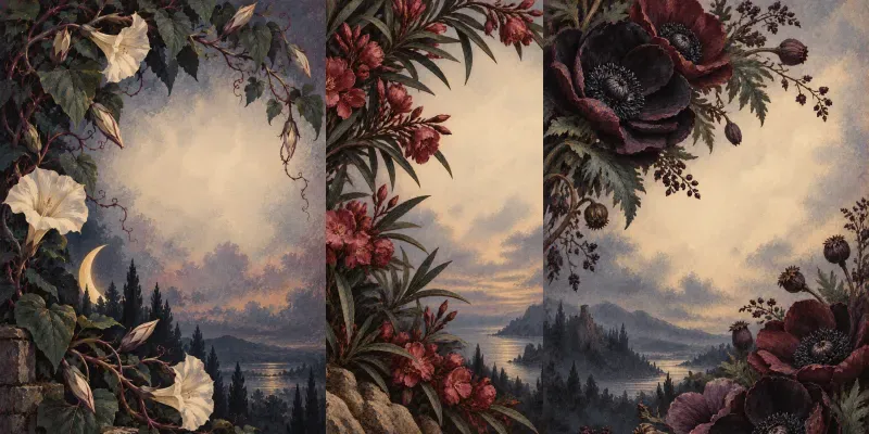 Gothic Botanical Journal Covers