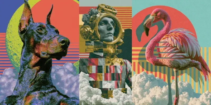 Surreal Pop Collages generated by undefined