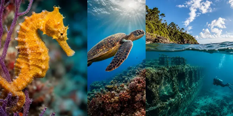 Underwater Ocean Wildlife Photography generated by undefined