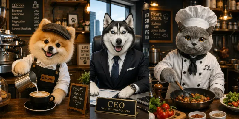 Turn Your Pet Into Any Profession generated by undefined