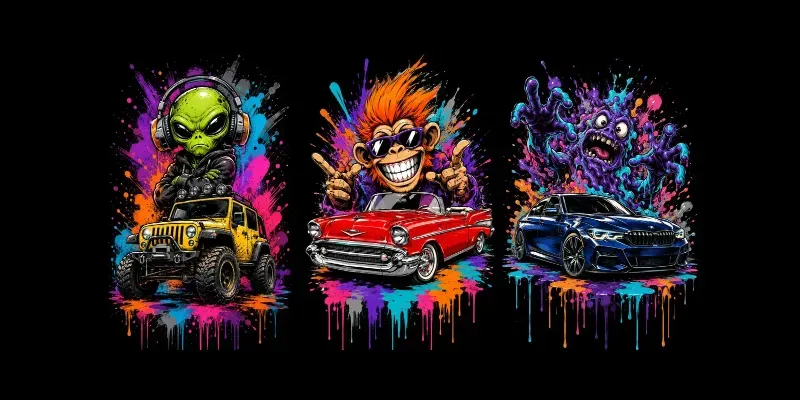 Graffiti Drip Car Art generated by undefined