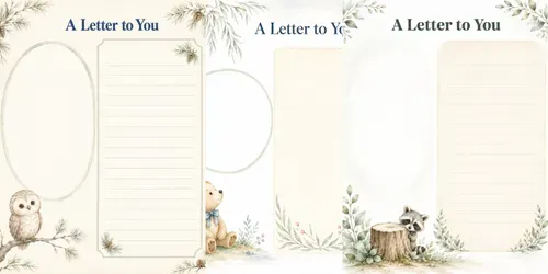 Woodland Letters To Babies Handprints generated by chatgpt-image