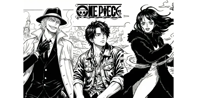 Eiichiro Oda Style One Piece Manga Art generated by undefined