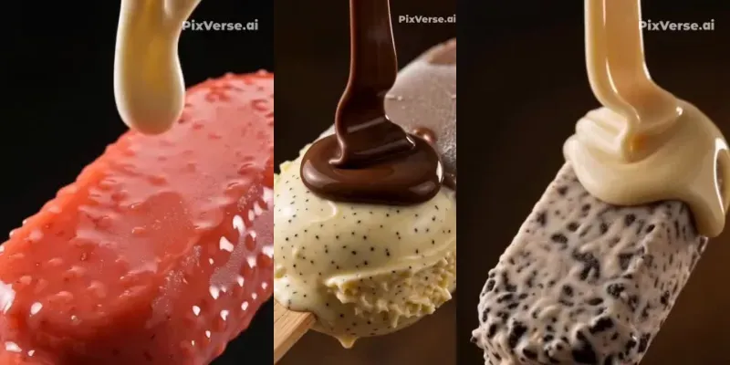 Luxury Ice Cream Commercial Videos generated by undefined