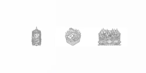 Cozy Microworld Coloring Pages generated by gemini-image