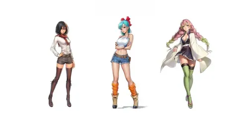 Artgerm Female Anime Characters generated by midjourney