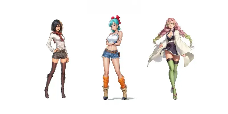 Artgerm Female Anime Characters generated by undefined