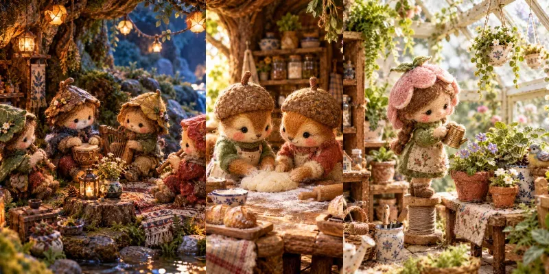 Felt Folk Miniatures