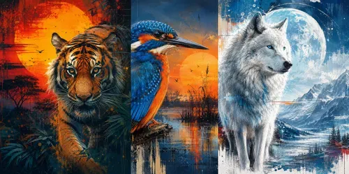 Wildlife Fusion Expressive Mixedmedia generated by chatgpt-image