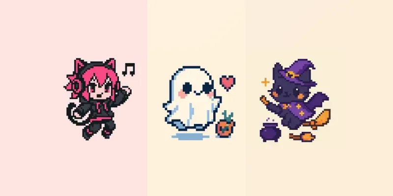 8bit Chibi Characters generated by undefined