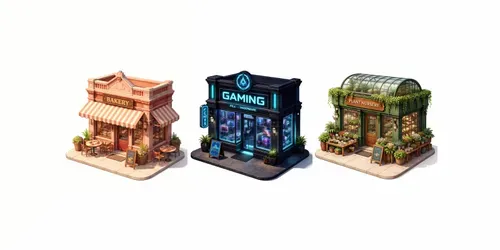 Pro 3D Isometric Retail Storefronts generated by chatgpt-image