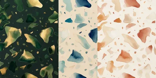 Fluid Terrazzo Pattern Generator generated by gemini-image