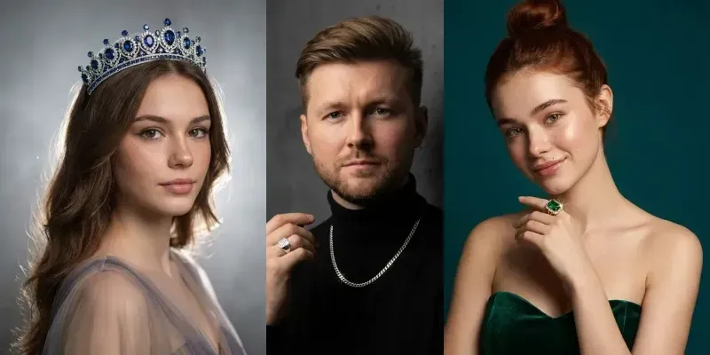 Stunning Luxury Jewellery Model Portraits generated by undefined