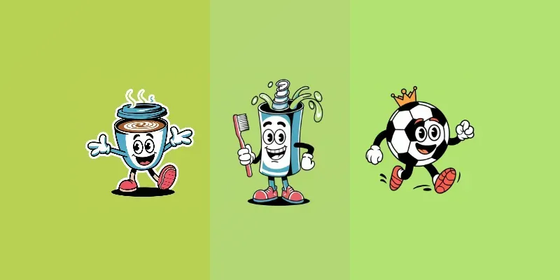 Quirky Cartoon Object Characters generated by undefined