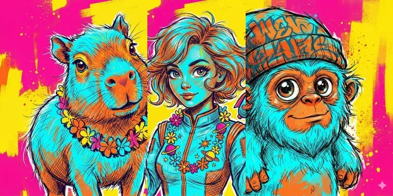 Art Messy Sketch Vibe Ilustrations generated by undefined