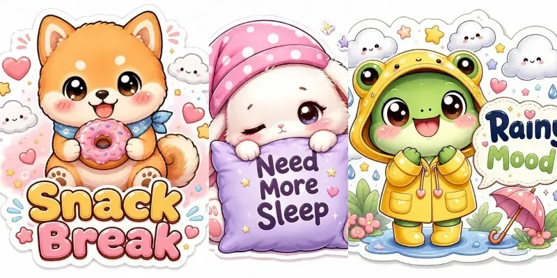 Kawaii Animal Sticker Makers generated by undefined
