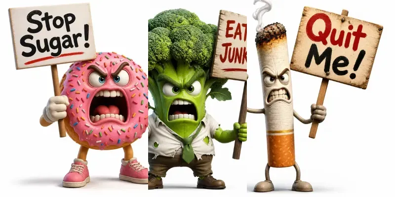 Ironic 3D Protest Characters generated by undefined