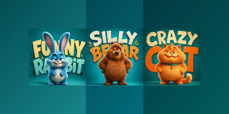 Funny Fluffy Animal Characters generated by undefined