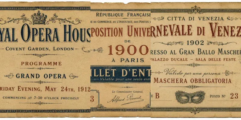 Historic Travel Ticket Collections generated by undefined