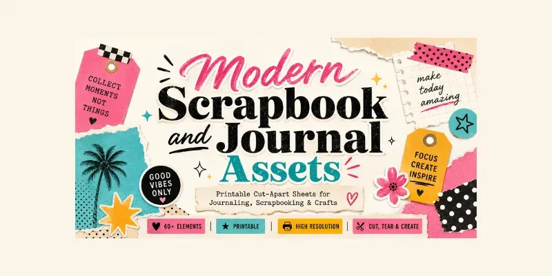 Modern Scrapbook And Journal Assets generated by undefined
