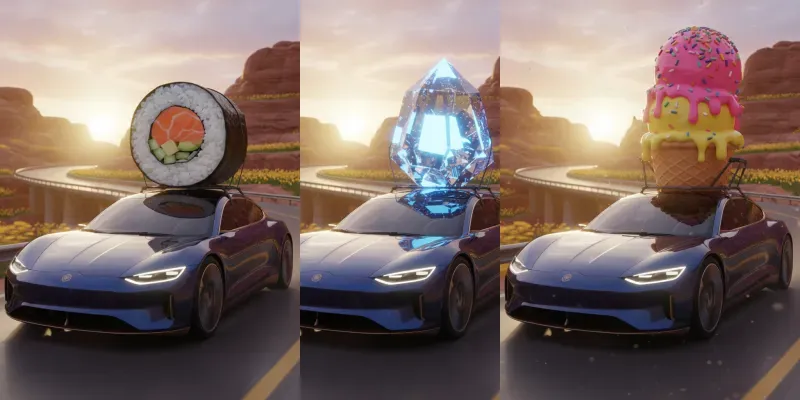 Pro Viral Giant Objects On Cars 3d generated by undefined