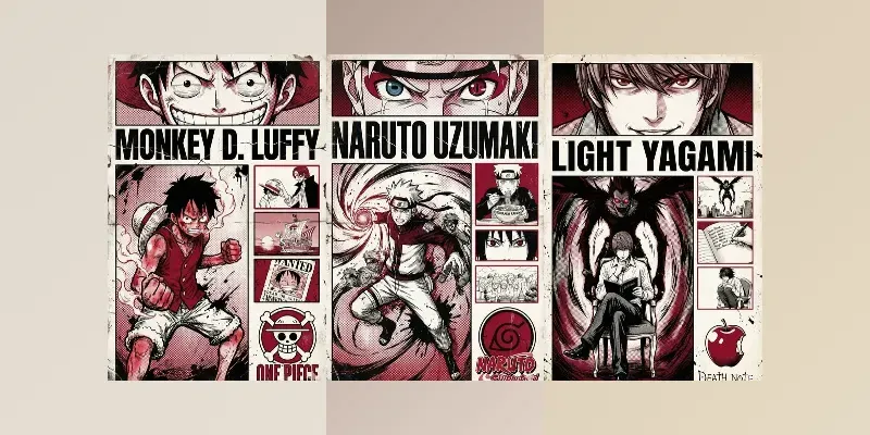 Gritty Manga Posters Anime Art generated by undefined