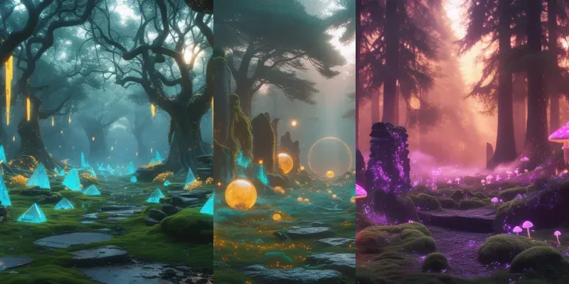 Mystical Crystal Forests generated by undefined