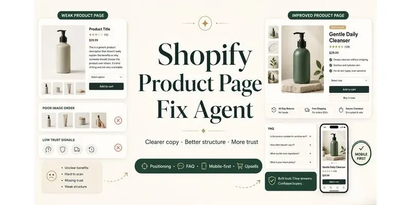 Shopify Product Page Fix Agent generated by undefined