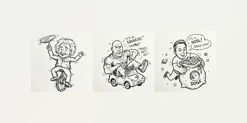 Famous Celebs Messy Pen Doodles generated by undefined