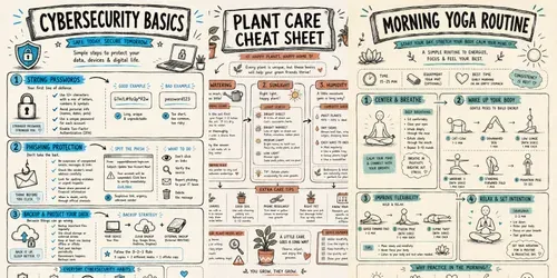 Handdrawn Sketchnote Infographic Guides generated by chatgpt-image