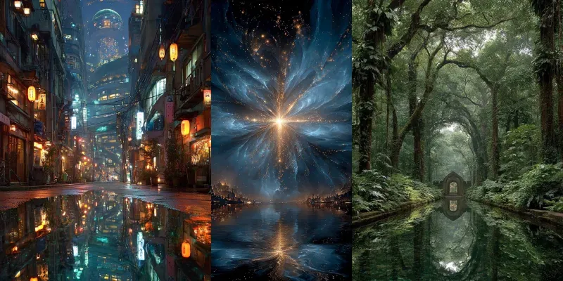 Symmetrical Reflection Art generated by undefined