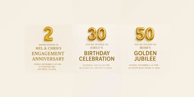 Elegant Gold Celebration Invites generated by undefined