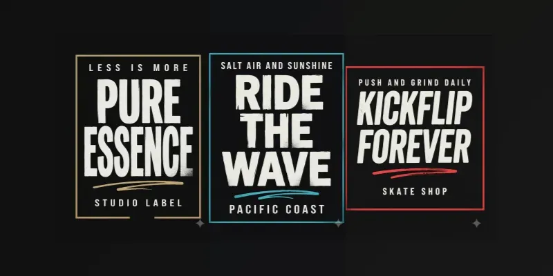 Premium Streetwear Typography Art generated by undefined