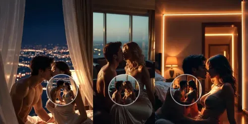 Cinematic Romance Scenes generated by grok-video