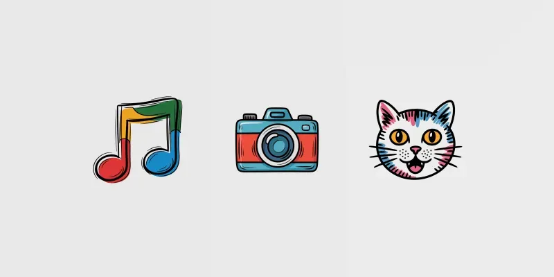 Doodle Style Logo Icons generated by undefined